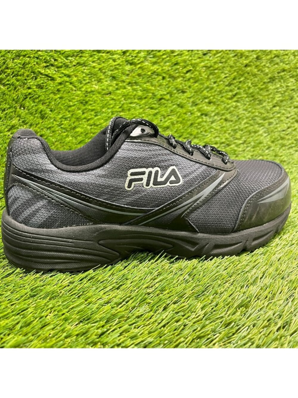 Fila Memory Meiera 2 Womens Size 8.5 Black White Composite Toe Safety Work Shoes